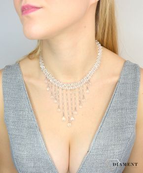 Naszyjnik z Kryształami Swarovskiego  NR 480 wykonana ze srebra próby 925 oraz ekskluzywnych kryształów Swarovski®  (5).JPG